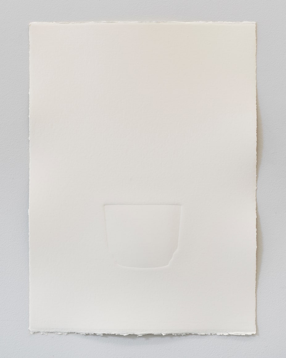 Reynier Leyva Novo, Solid Void #3, 2022. Embossed paper [Fabriano 300 lb.], 22 x 30 in. (55.9 x 76.2 cm.)