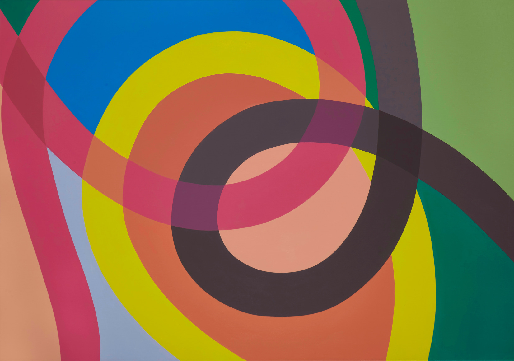 Graciela Hasper, Untitled, 2019. Acrylic on canvas, 36 9/16 x 53 1/8 in. (93 x 135 cm.)