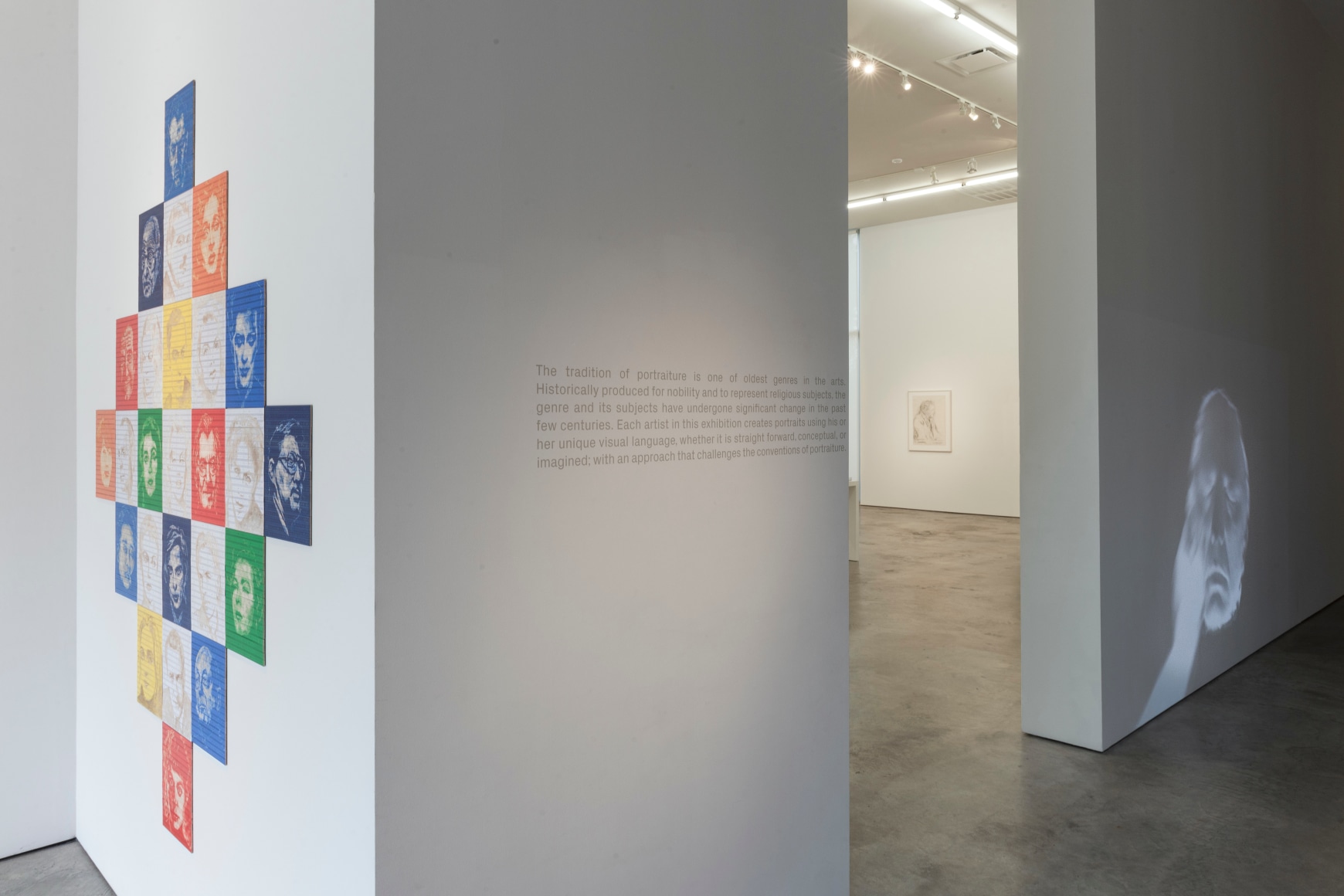 Portrait&nbsp;Installation at Sicardi | Ayers | Bacino, 2018. Photo by Paul Hester.