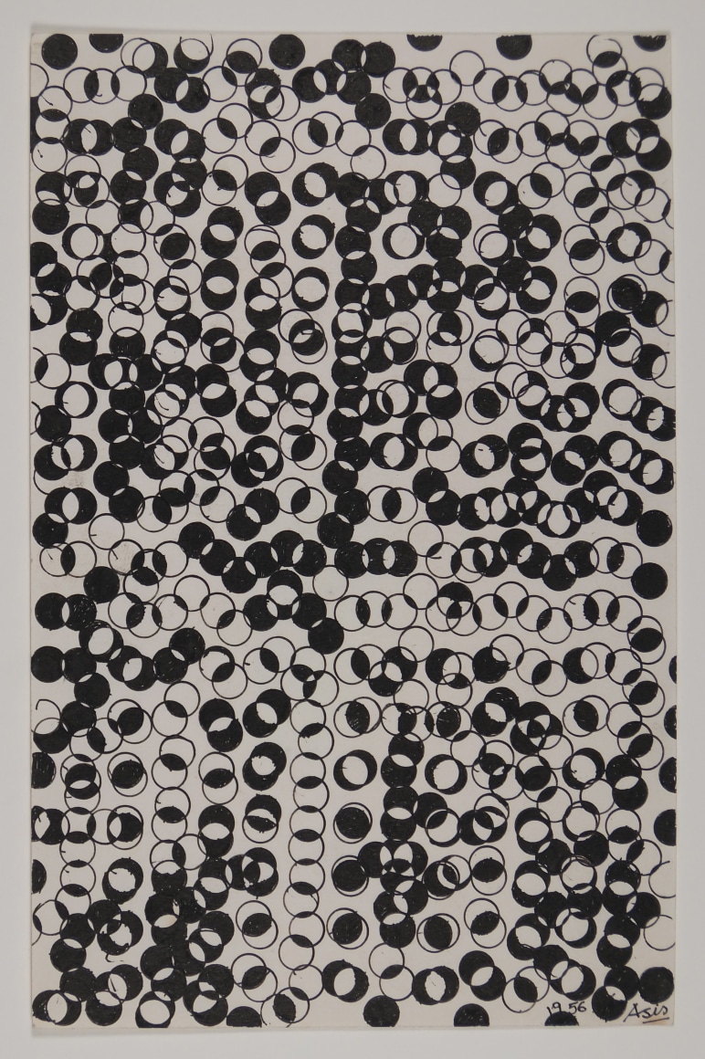 Antonio Asis, Untitled, 1960, Ink on paper, 8 1/4 x 5 5/16 in. (21 x 13.5 cm.)