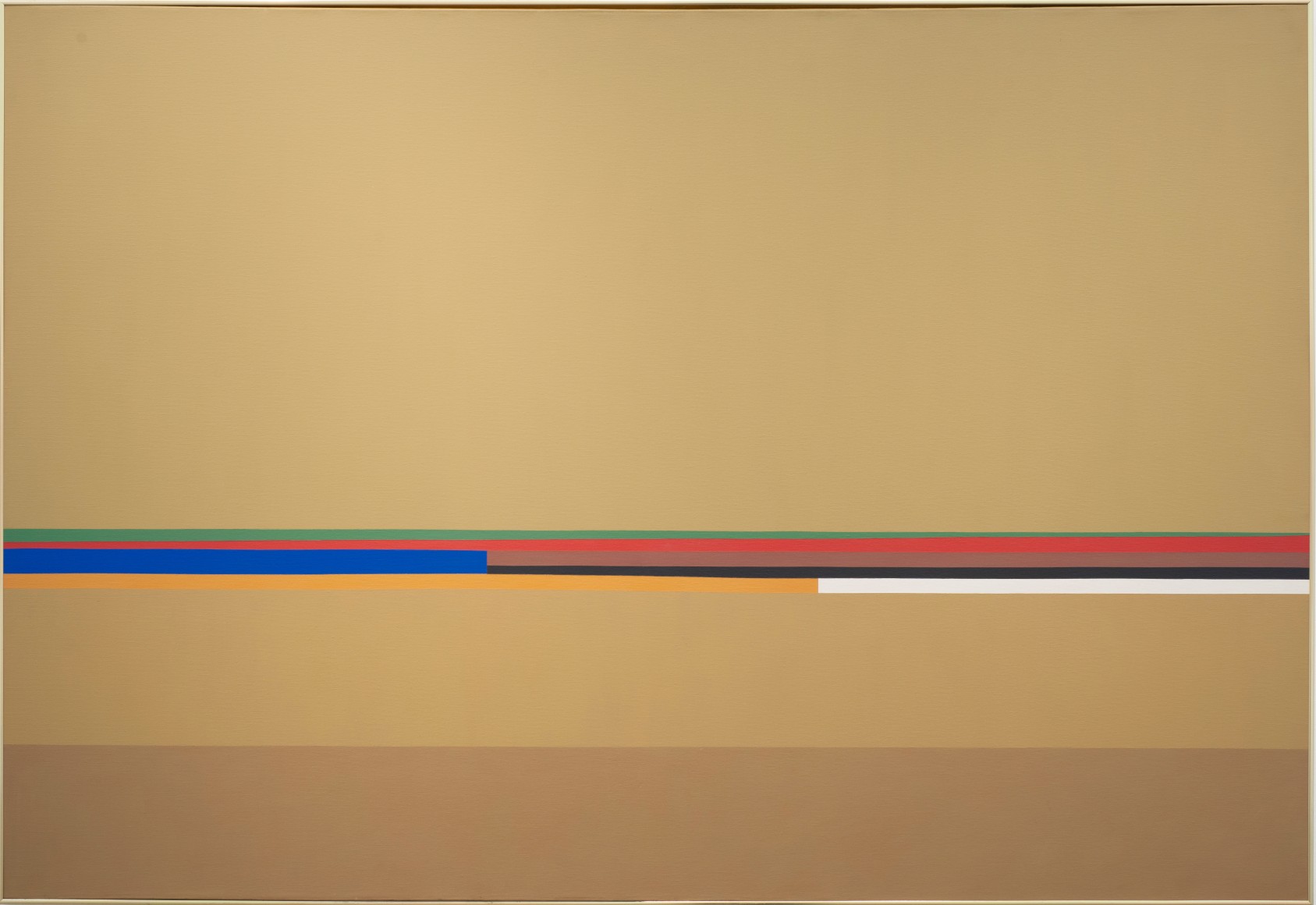 Mercedes Pardo,&nbsp;Atardecer, 1980, Acrylic on canvas,&nbsp;43 5/16 x 62 15/16 inches.