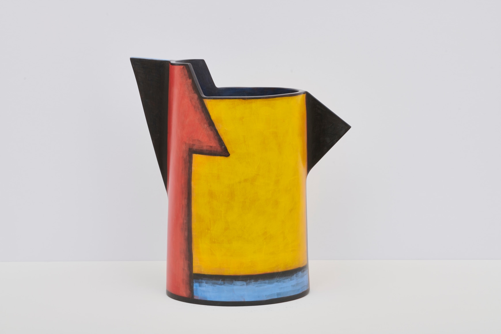 Lidya Buzio. X, 2012, painted earthenware, 12 &frac12; x 7 &frac12; in.