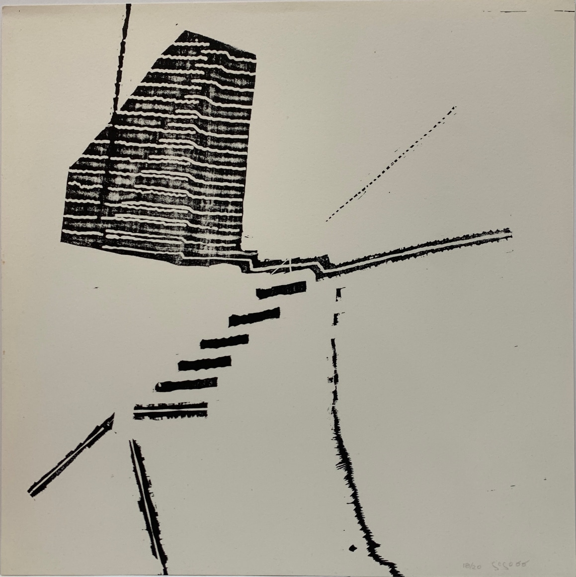 GEGO - Gertrud Goldschmidt, Untitled [Tamarind 1893], 1966. Lithograph on paper, 11 x 11 in.