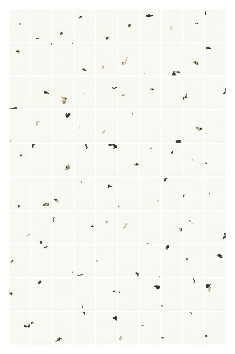 Gabriel de la Mora,&nbsp;508 w, 2011, Polyptych of fragments from photographs mounted on paper, 5 ⅜ x 3 ⅜ in.