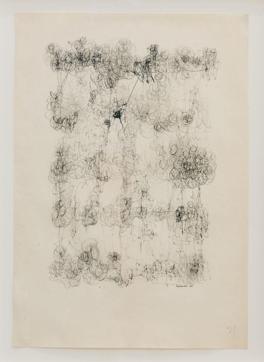 Le&oacute;n Ferrari.&nbsp;Sin T&iacute;tulo, 1962 (September). Ink on paper,&nbsp;19 x 13 1/2 in. (48.3 x 34.3 cm.)