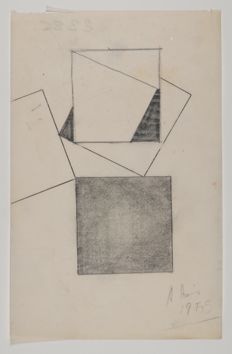Antonio Asis, Esquisse, 1955, Graphite on paper, 5 3/8 x 8 1/4 in. (13.7 x 20.9 cm.)
