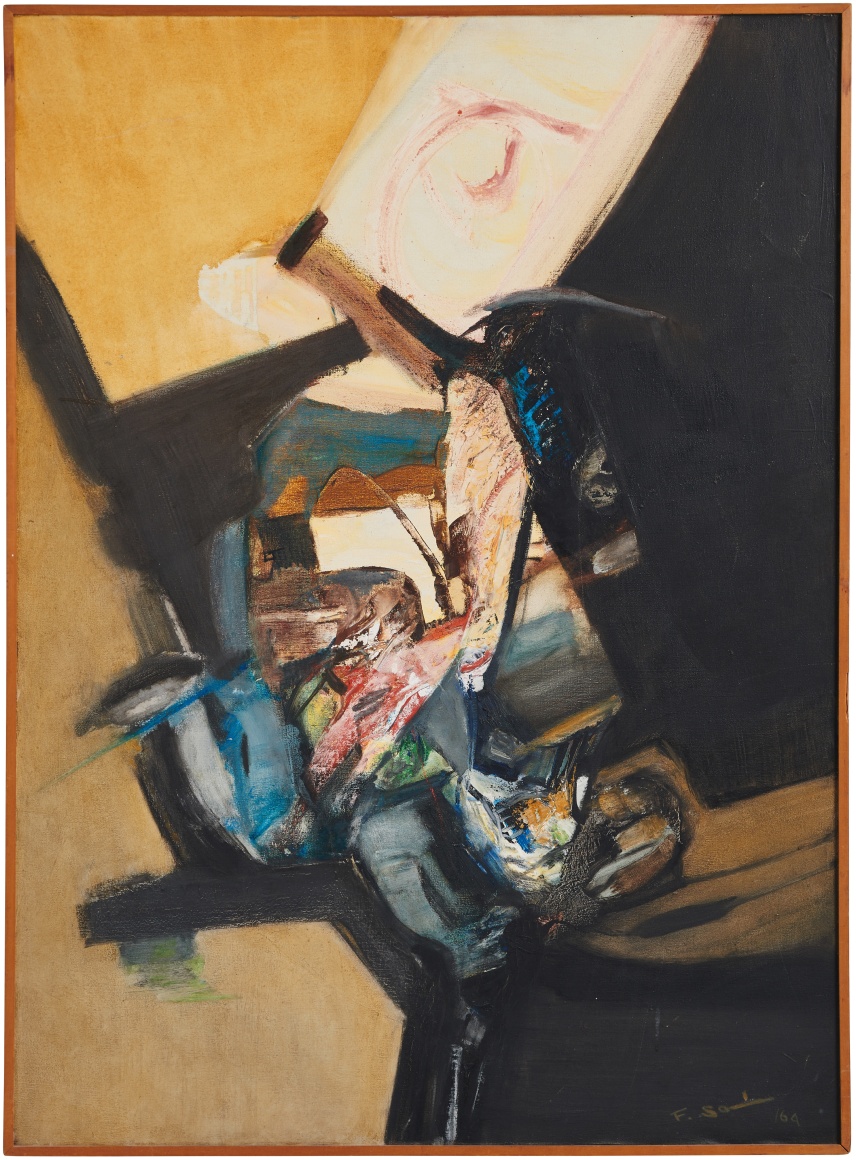 Fanny San&iacute;n, Oil No 12, 1964. Oil on canvas, 51 ⅛ x 39 ⅜ in. (130 x 100 cm.)