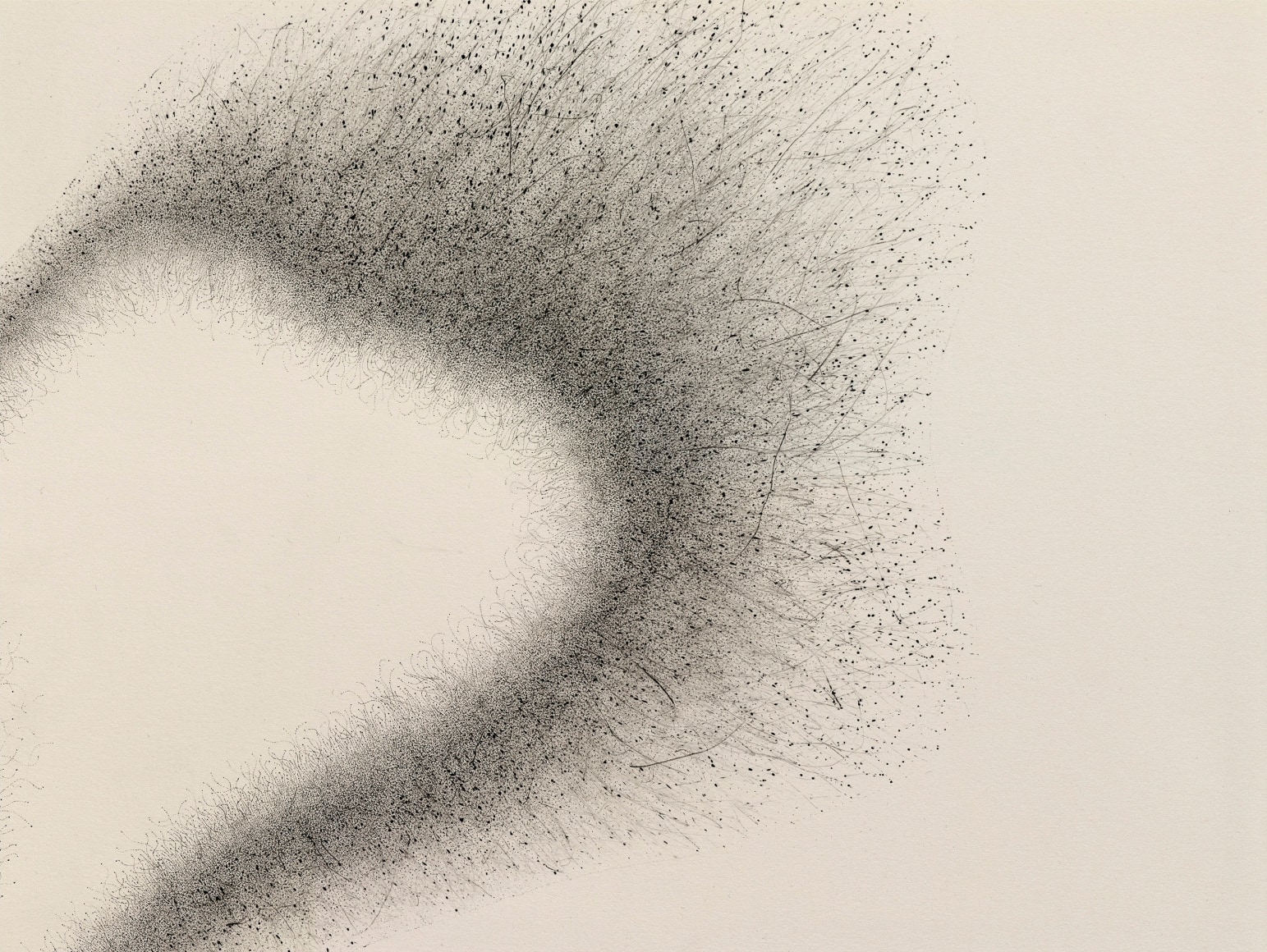 Gustavo D&iacute;az, Untitled (detail), 2021. Graphite on paper, 22 5/8 x 30 1/8 in.