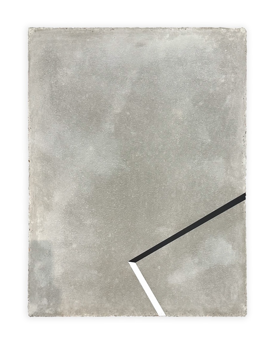 Reynier Leyva Novo, We Are Building (1929-2017), 2023, Acrylic paint on concrete, 12 ⅝ x 9 &frac12; x ⅜ in.