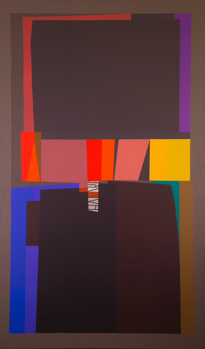 Mercedes Pardo Ponte, La Vigilia, 1990. Acrylic on canvas, 74 3/4 x 44 7/8 in. (190 x 114 cm.)