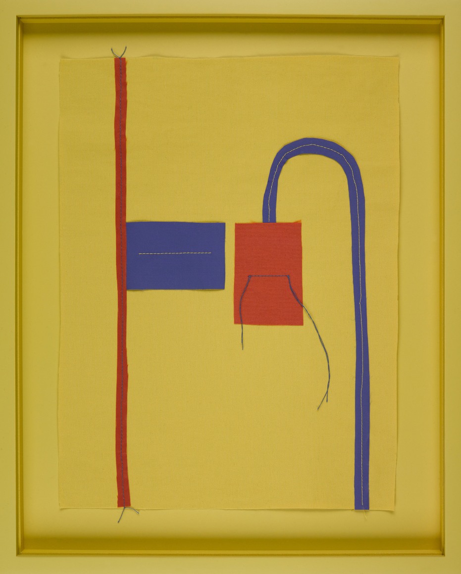 Liz Cohen,&nbsp;Untitled Collage # 7, 2015.&nbsp;Found Fabric,&nbsp;12 1/4 x 15 1/4 in. (31.1 x 38.7 cm.)&nbsp;