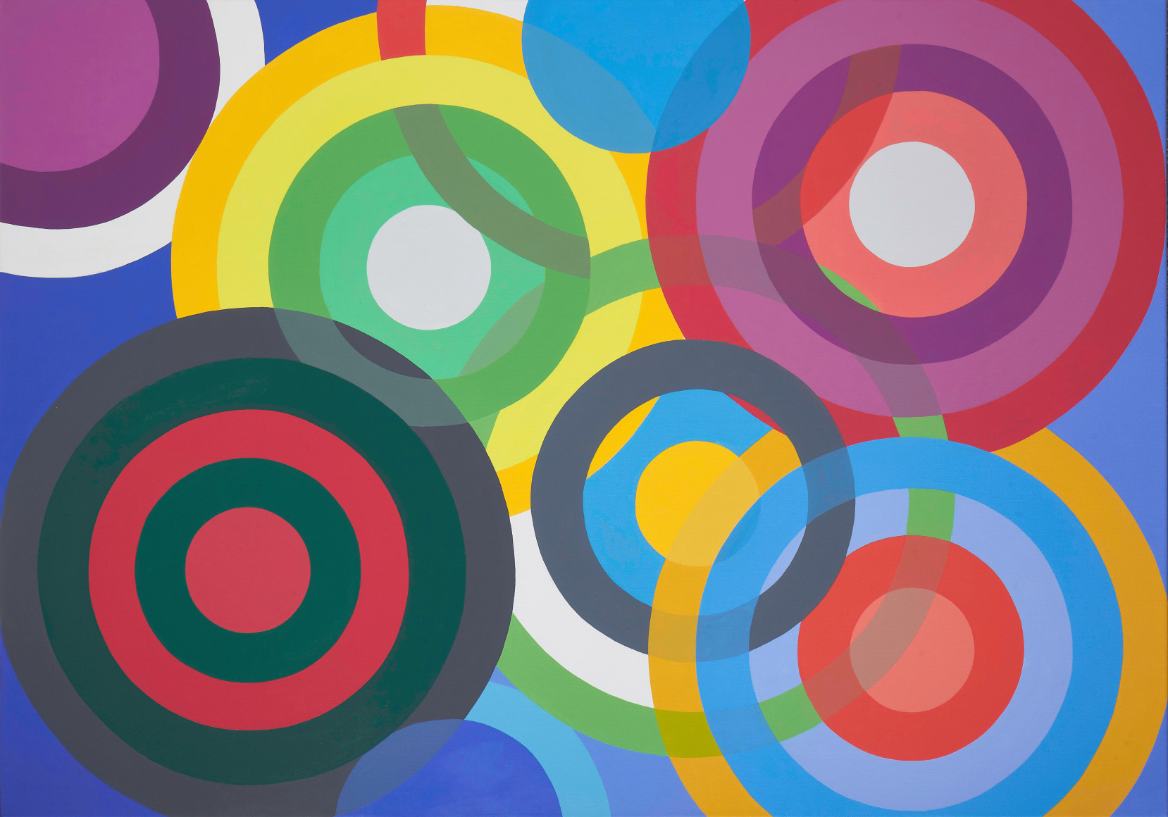 Graciela Hasper, Untitled, 2019. Acrylic on canvas, 36 9/16 x 53 1/8 in. (93 x 135 cm.)