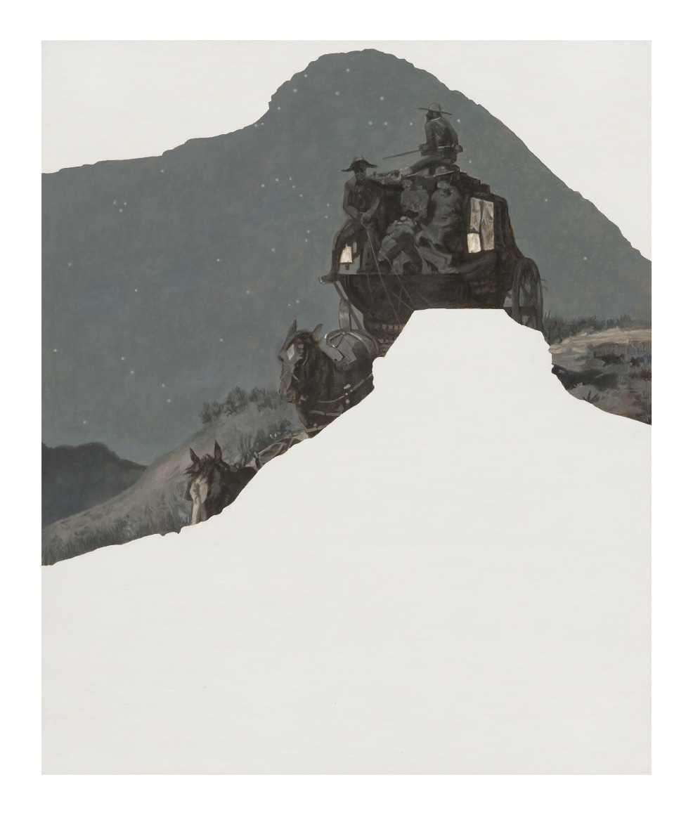 Melanie Smith, Fragmented Landscape 24, 2020. Pigment on wood, 35 3/8 x 29 1/2 in.