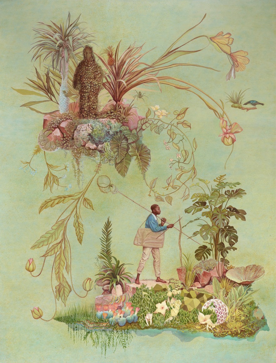 Rodrigo Facundo, Untitled, 2024, Acrylic gouache on canvas, 34 ⅞ x 26 ⅞ in. (88.6 x 68.3 cm.)
