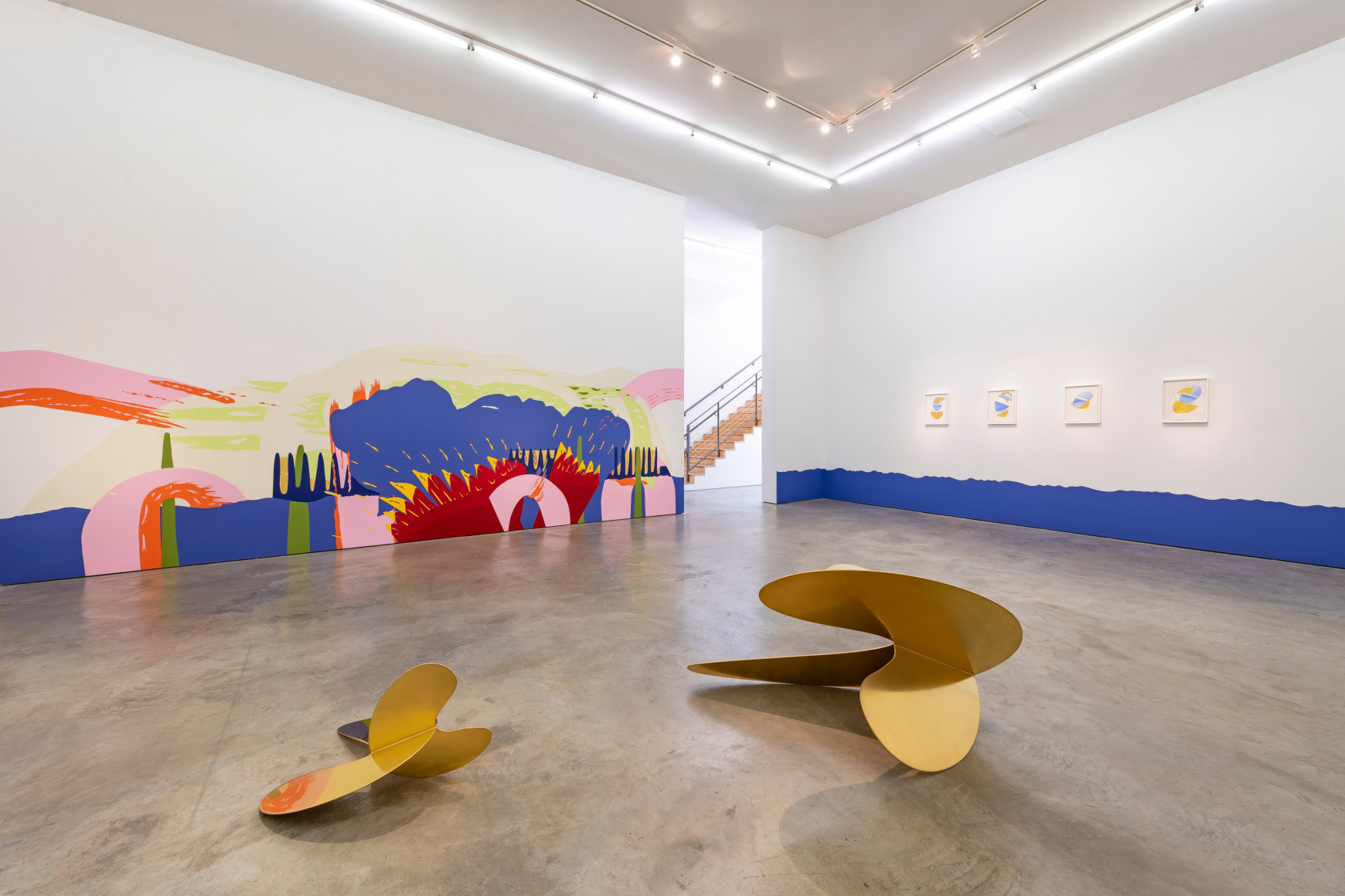 Jorinde Voigt: Shadows &amp;amp; Dyads at Sicardi | Ayers | Bacino, 2024. Photo by Anthony Rathbun.