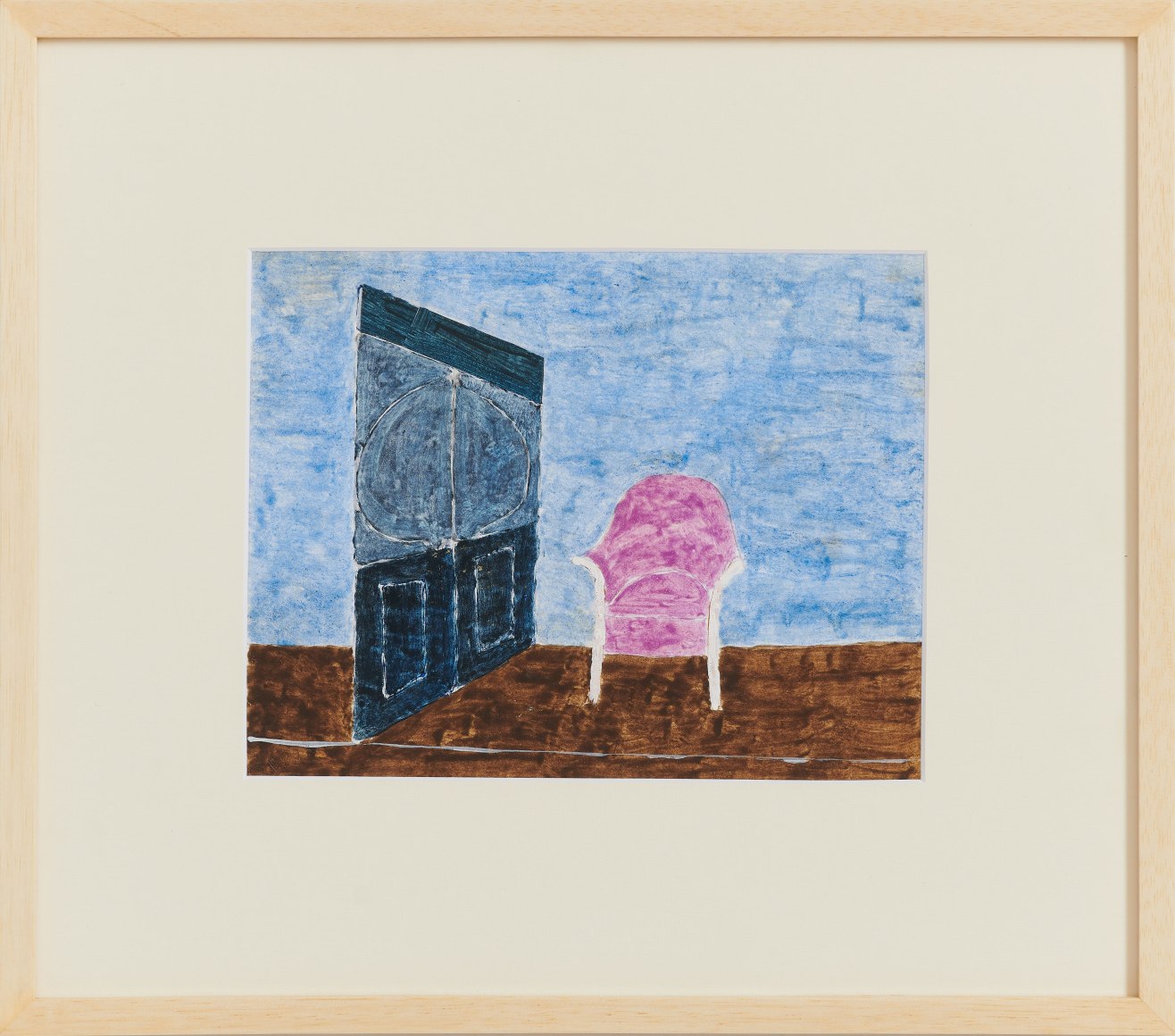 Eleonore Koch,&nbsp;Untitled, 1976. Graphite and tempera on paper, 6 &frac34; x 8 &frac34; in. (17.2 x 22.2 cm.)