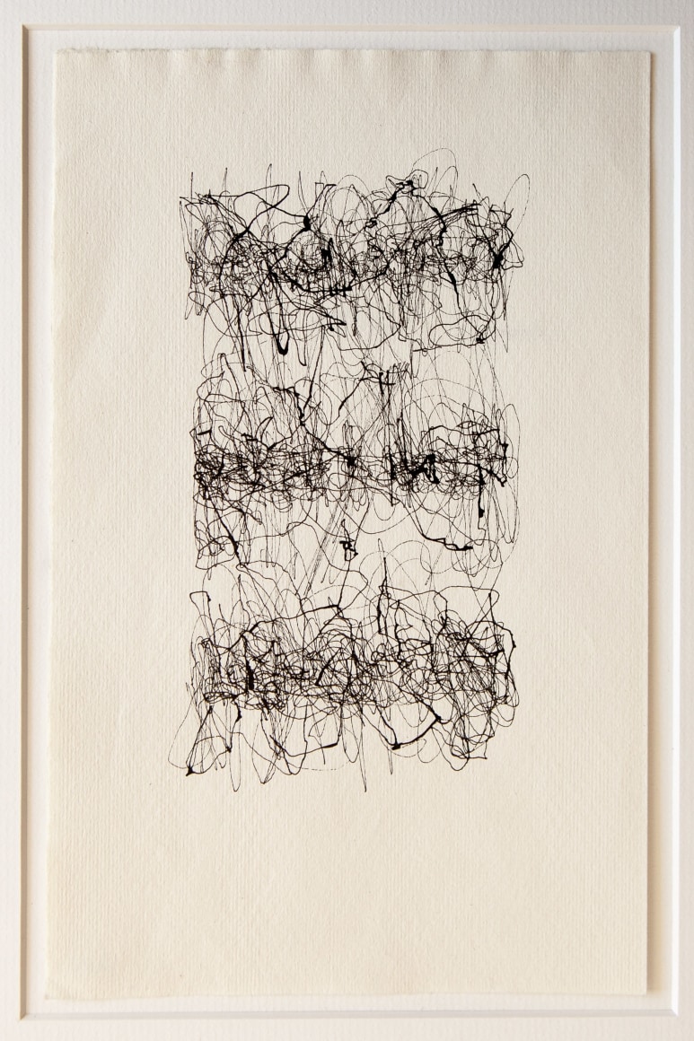 Le&oacute;n Ferrari.&nbsp;Sin T&iacute;tulo, 1962.&nbsp;Ink on paper,&nbsp;9 15/32 x 6 1/16 in. (24.1 x 15.4 cm.)