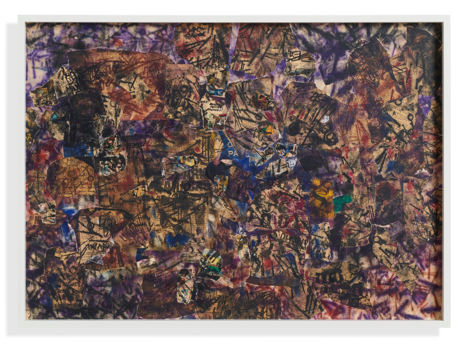 Mercedes Pardo.&nbsp;Untitled, 1963, Collage on masonite, 20 13/16 x 29 1/8 in.