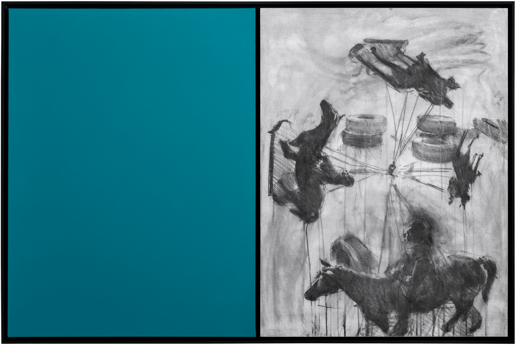 Reynier Leyva Novo, Blind Painting #09 from the series Mnemosyne&#039;s Whisper, 2023