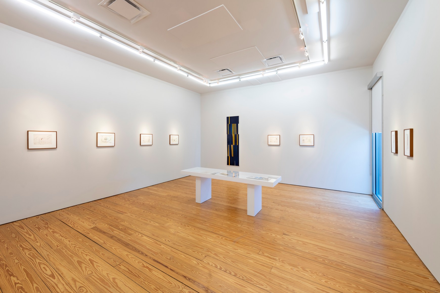 Alejandro Otero, Drawings for Sculptures: The Dimension of Flight, Installation at Sicardi | Ayers | Bacino, 2024. Photo by Anthony Rathbun.