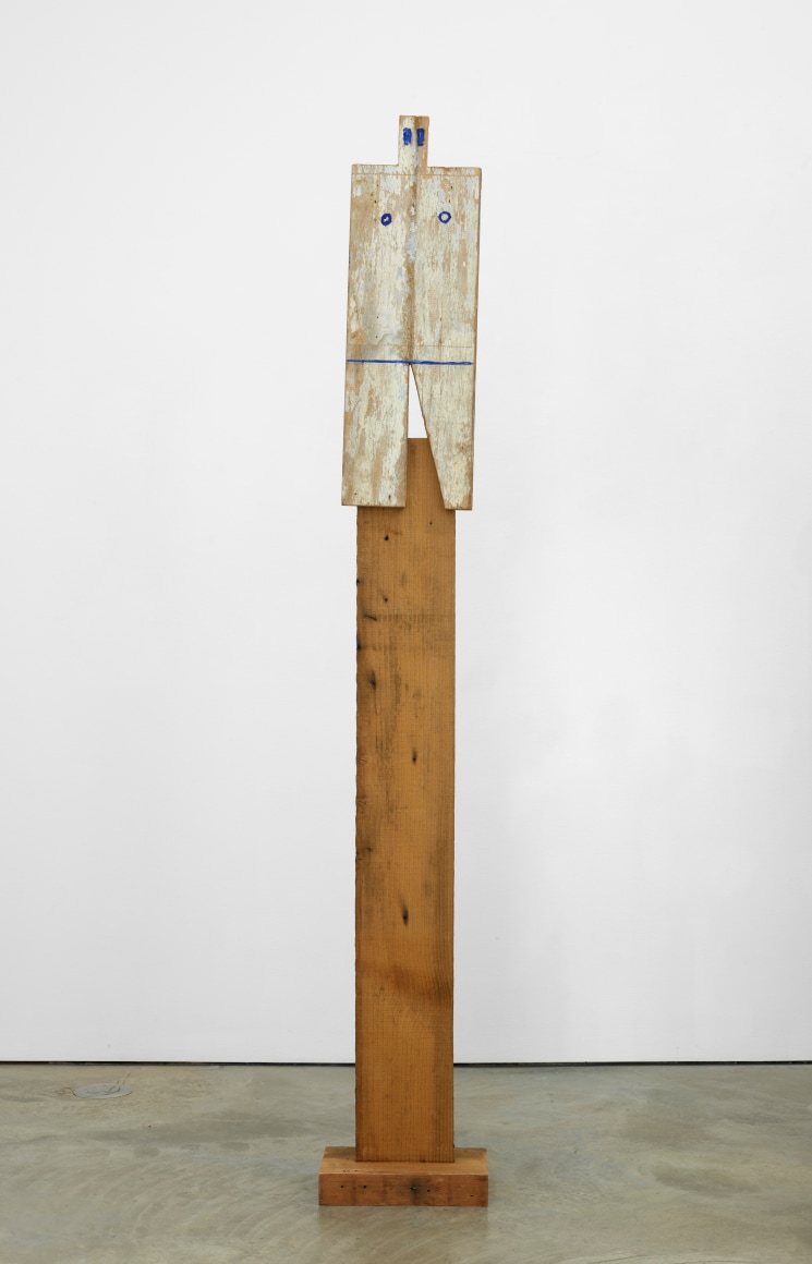 Francisco Matto, Man, 1990. Oil on Wood, 31 5/16 x 10 1/2 x 2 3/4 in. (79.5 x 26.7 x 7 cm.)