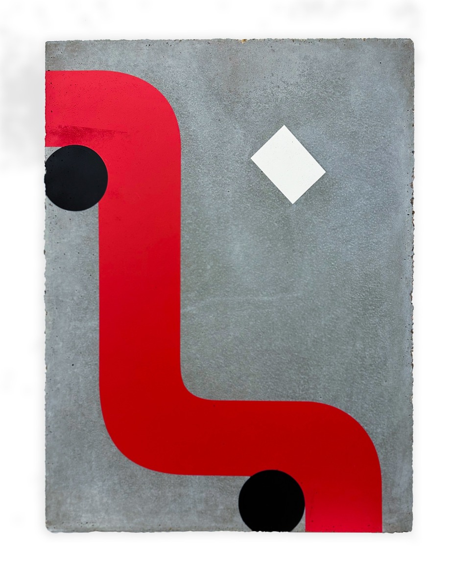 Reynier Leyva Novo,&nbsp;The Ogoniok Library (1929-2017), 2023, Acrylic paint on concrete, 12 ⅝ x 9 &frac12; x ⅜ in.