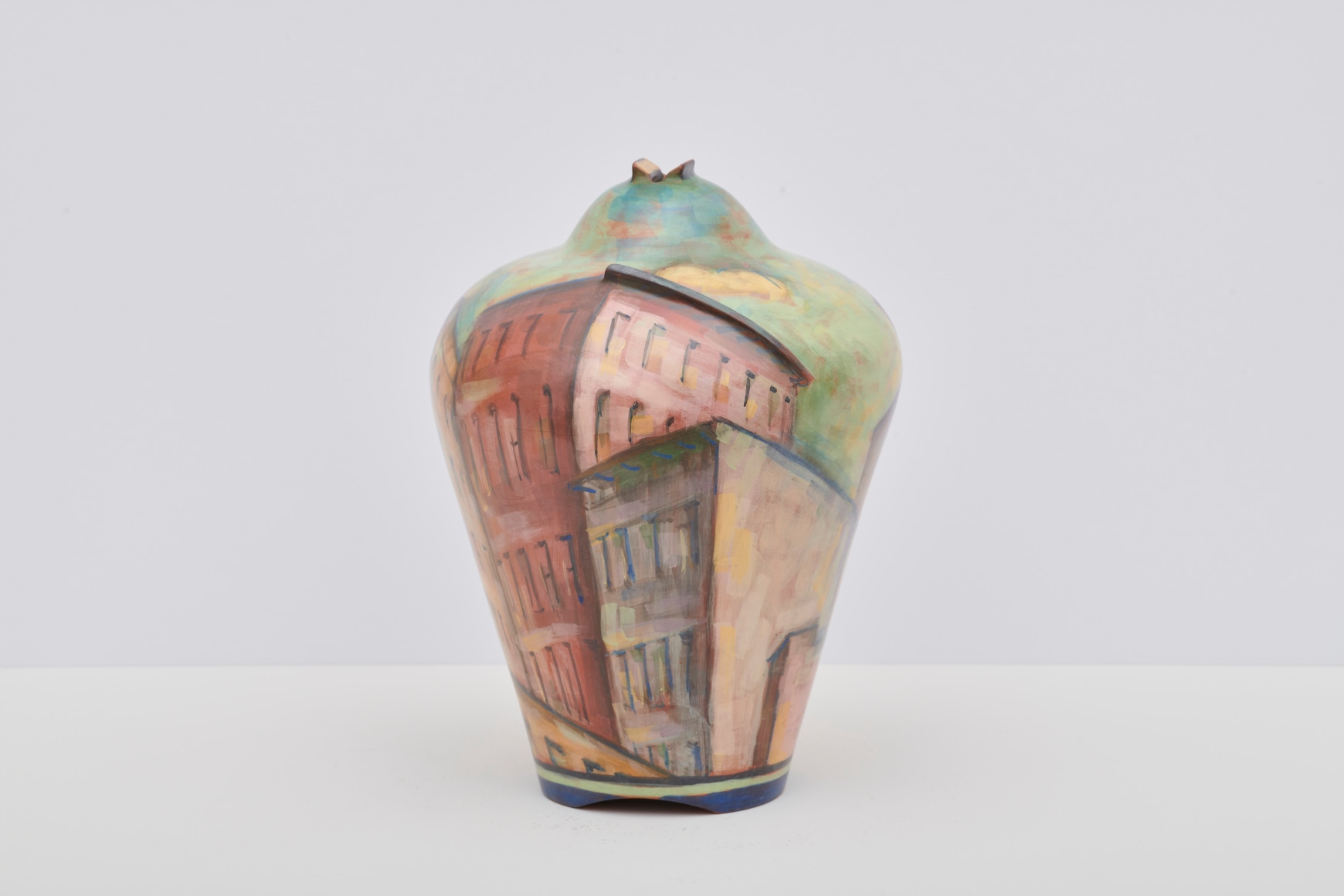 Lidya Buzio. VIII, 1990, painted earthenware, 9 &frac14; x 7 in.