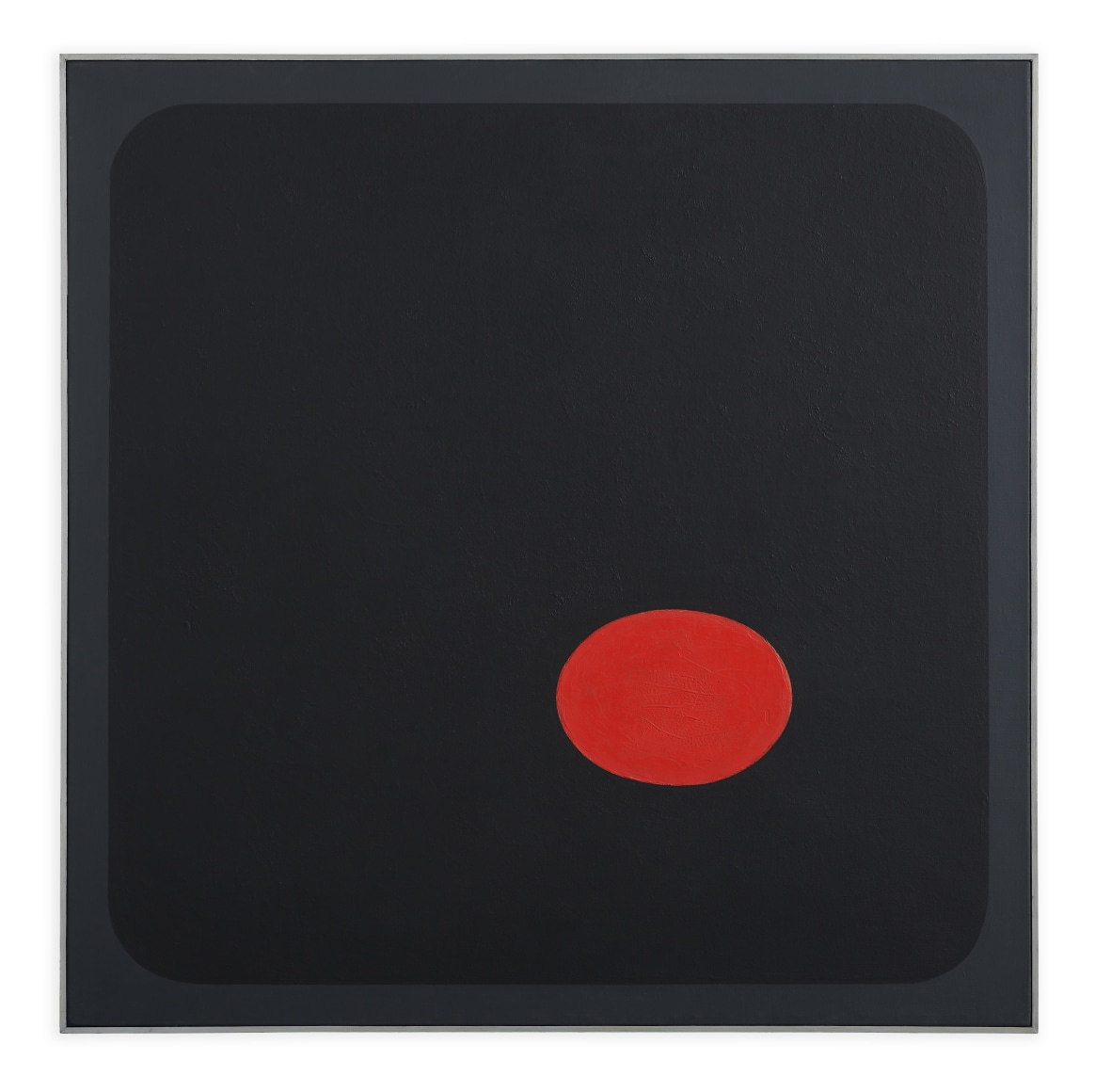 Elsa Gramcko,&nbsp;R-33, Todo comienza aqu&iacute; [it all starts here], 1960,&nbsp;Mixed media on canvas,&nbsp;39 ⅜ x 39 ⅜ inches (100 x 100 cm.)