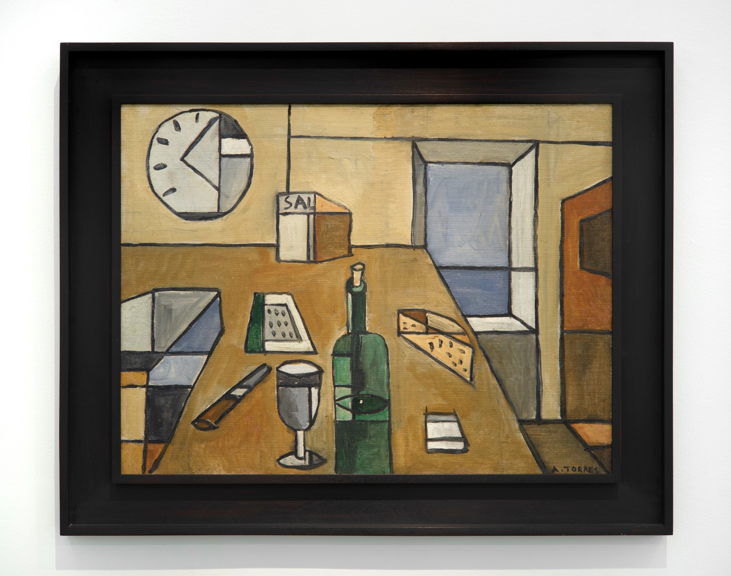 Augusto Torres, Still life perspective, c.&nbsp;1970s. Oil on canvas, 23 1/2 x 31 1/8 in. (59.7 x 79.1 cm.)