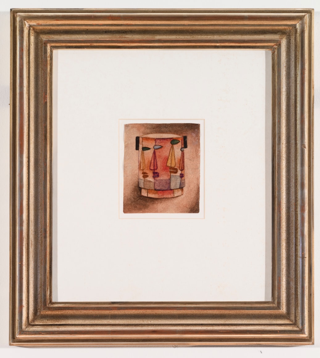 Xul Solar, Untitled [Sculpture], c. 1919-1920. Watercolor on paper,&nbsp;14 15/16 x 13 1/2 in.&nbsp;