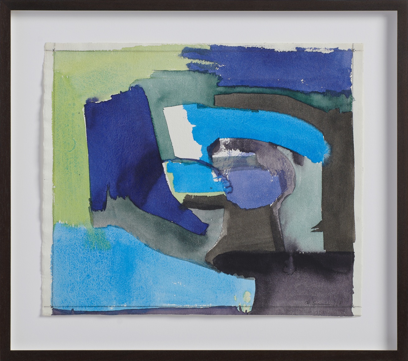 Fanny San&iacute;n, Watercolor No 1, 1968. Watercolor on paper, 16 ⅞ x 19 x 1 ⅝ in.