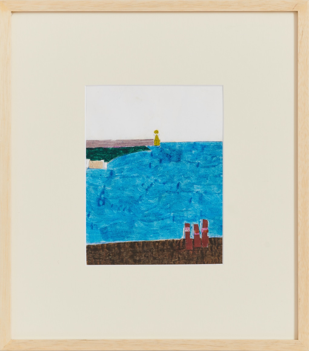Eleonore Koch,&nbsp;Untitled, 1976. Graphite, tempera and collage on paper, 7 &frac34; x 5 ⅞ in. (19.6 x 14.9 cm.)