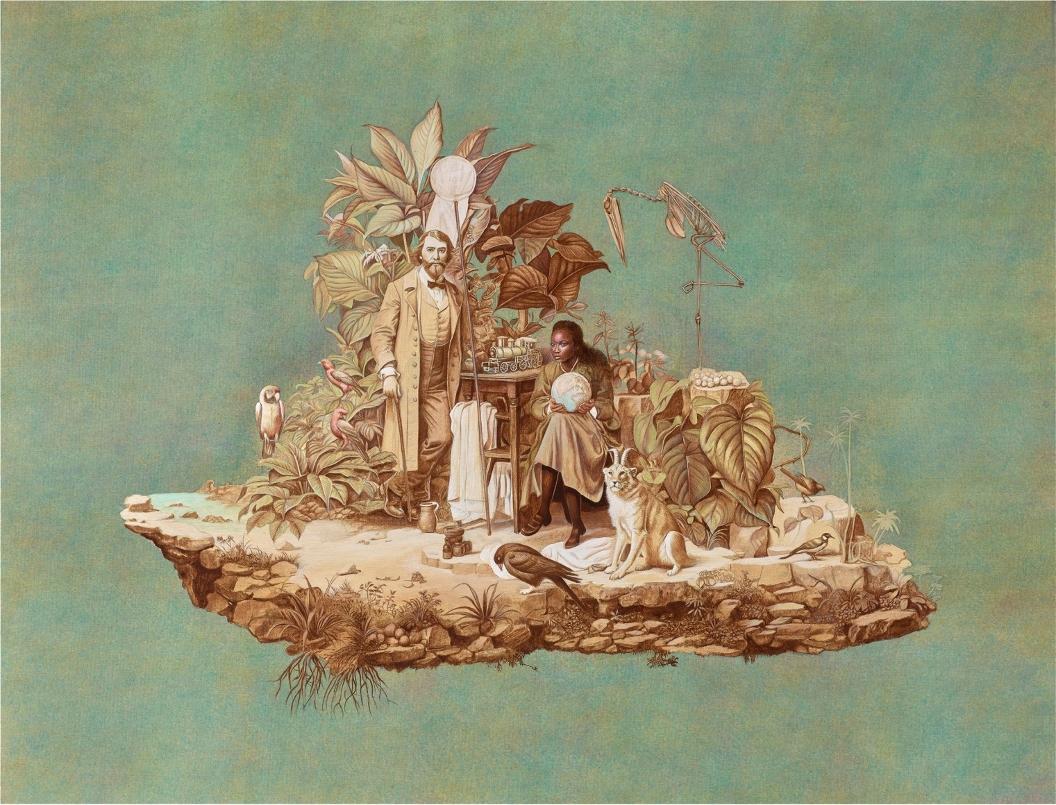 Rodrigo Facundo, Chimera, 2024, Acrylic gouache on canvas, 20 ⅞ x 24 ⅞ in. (53 x 63.2 cm.)