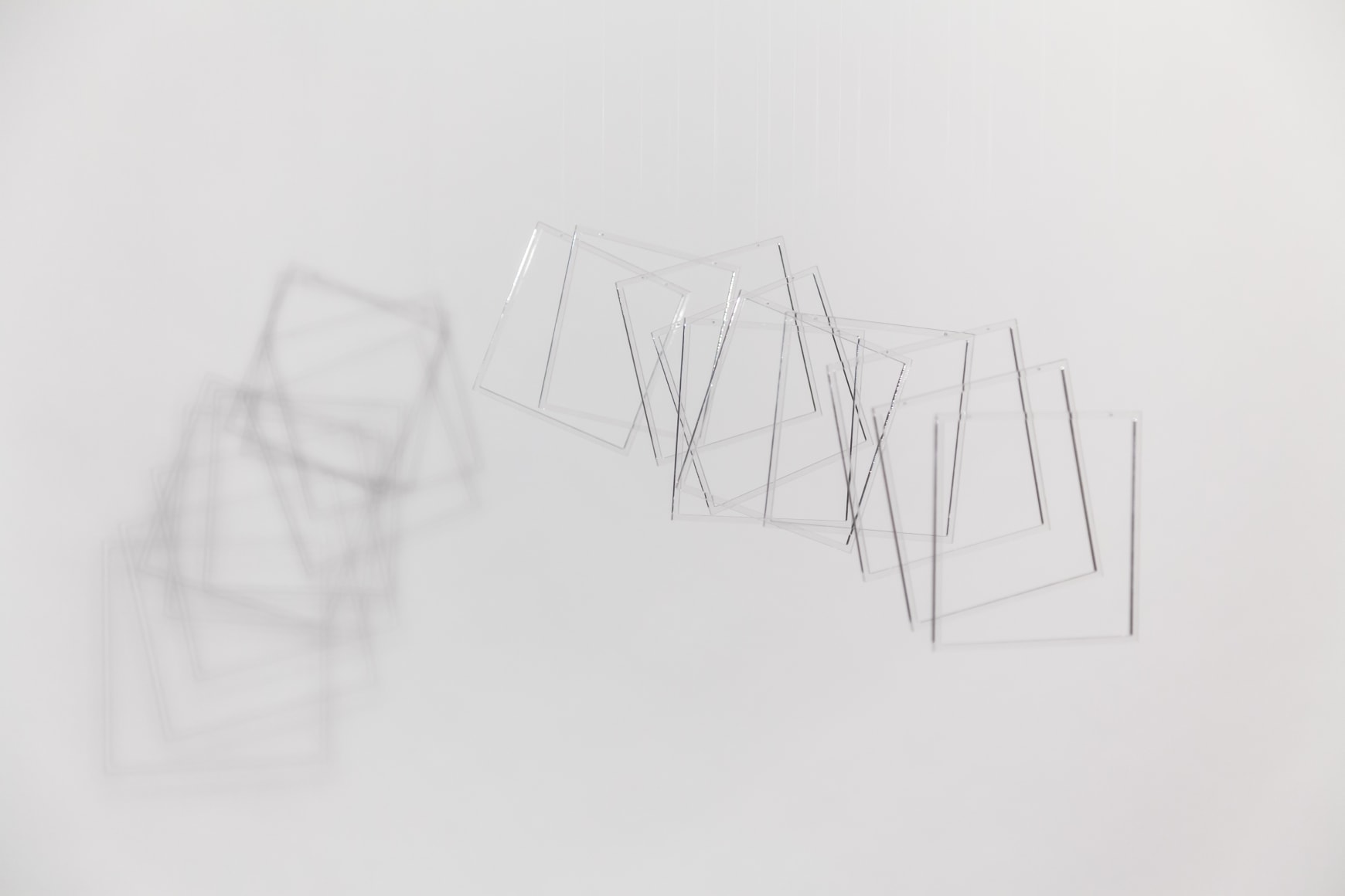 Elias Crespin, Tetralineados Transparente 63, 2016.&nbsp;Transparent Plexiglass, 24 3/4 x 5 5/8 x 5 5/8 in. (63 x 14.3 x 14.3 cm.)