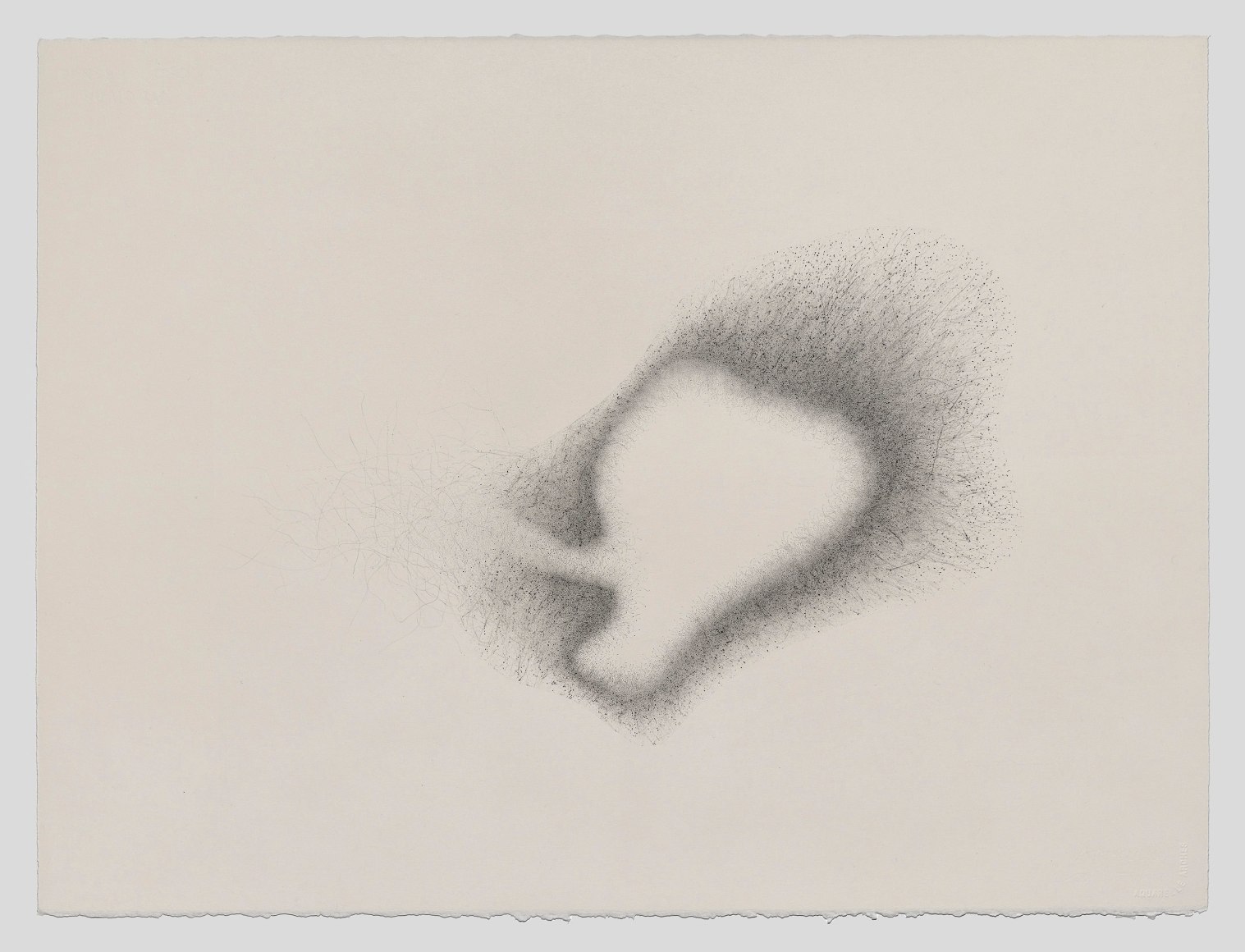 Gustavo D&iacute;az, Untitled, 2021. Graphite on paper, 22 5/8 x 30 1/8 in.