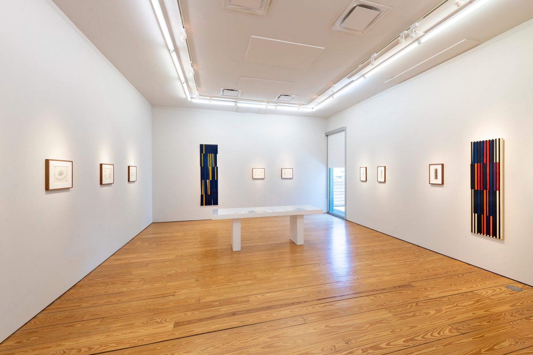 Alejandro Otero, Drawings for Sculptures: The Dimension of Flight, Installation at Sicardi | Ayers | Bacino, 2024. Photo by Anthony Rathbun.