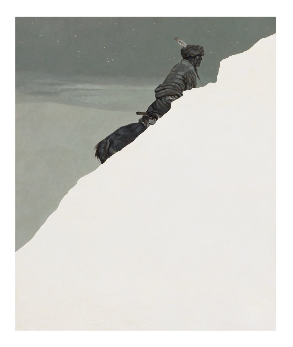 Melanie Smith, Fragmented Landscape 25, 2020. Pigment on wood, 35 3/8 x 29 1/2 in.