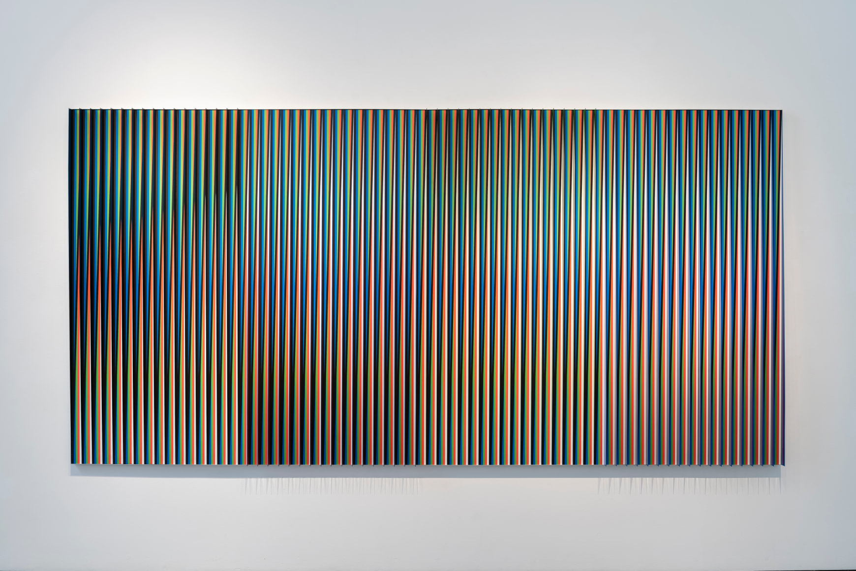 Carlos Cruz-Diez&#039;s&nbsp;Physichromie Panam 160 (2014)&nbsp;installation at Sicardi | Ayers | Bacino, 2023. Photo by Anthony Rathbun.