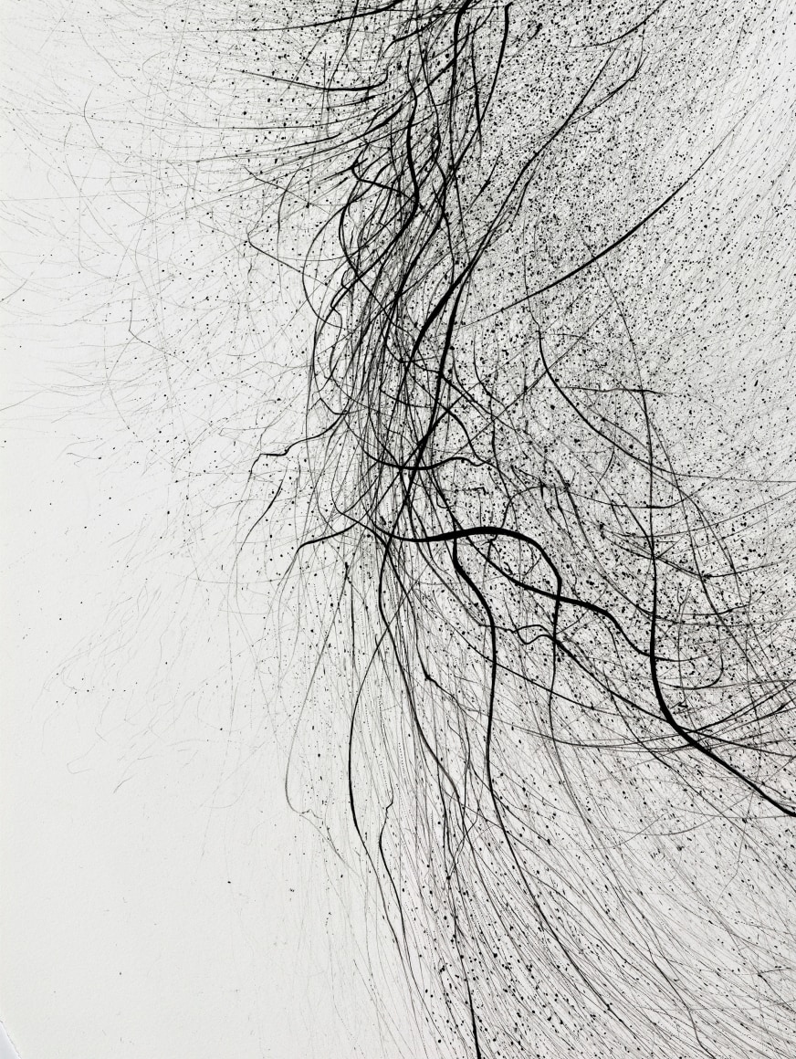 Gustavo D&iacute;az, Untitled, 2021. Graphite on paper, 48 &frac14; x 33 &frac34; x 2 ⅛ in. (122.7 x 85.6 x 5.4 cm.)