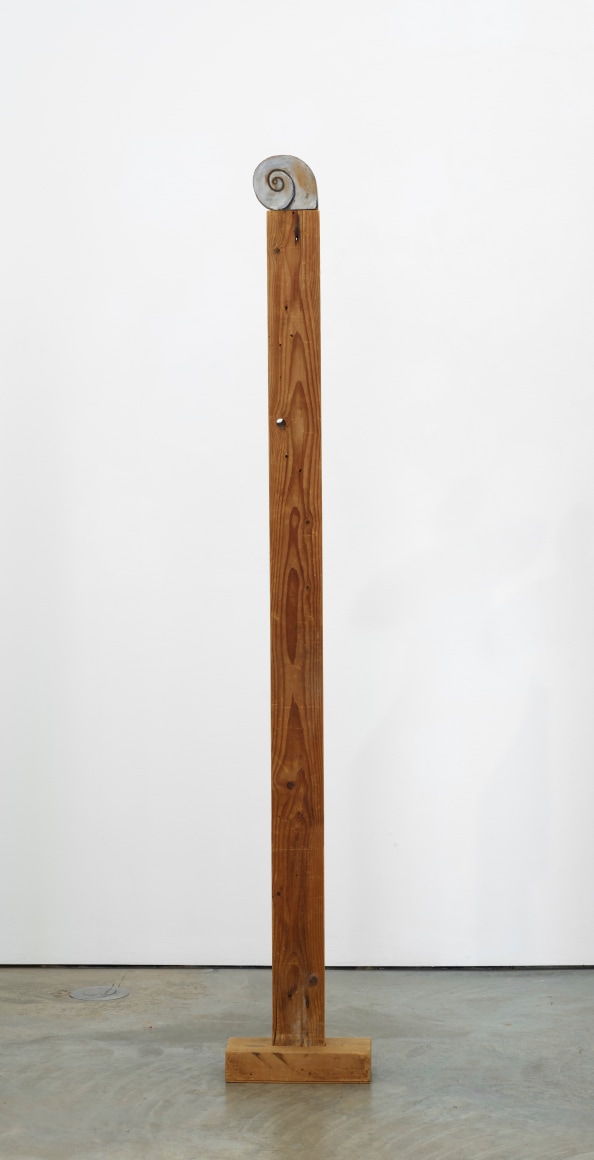 Francisco Matto, Caracol, 1985. Oil on Wood, 75 1/2 x 12 x 5 in. (191.8 x 30.5 x 12.7 cm.)