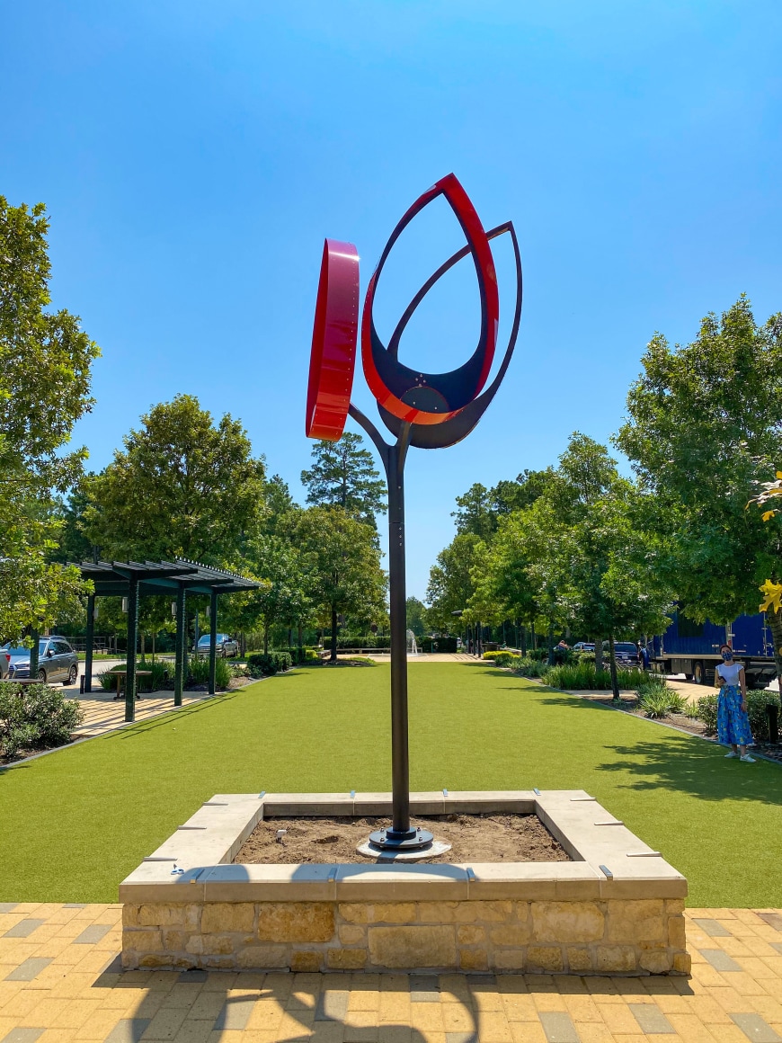 Pedro S. de Movell&aacute;n,&nbsp;Ibis, 2020. Creekside Park Village Green, The Woodlands, Texas.