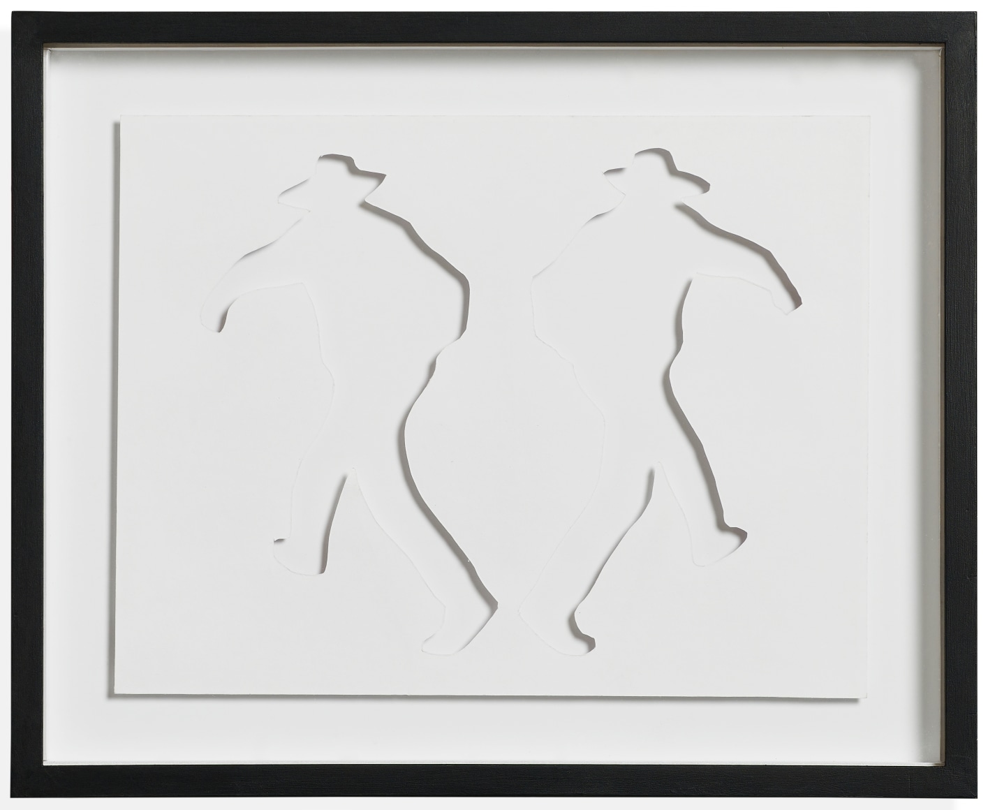 Miguel Angel R&iacute;os, De lo visible a lo Invisible [From the Visible to the Invisible], 2023. Cut out on paper. 11 x 8 &frac12; in. (28 x 21.6 cm.).