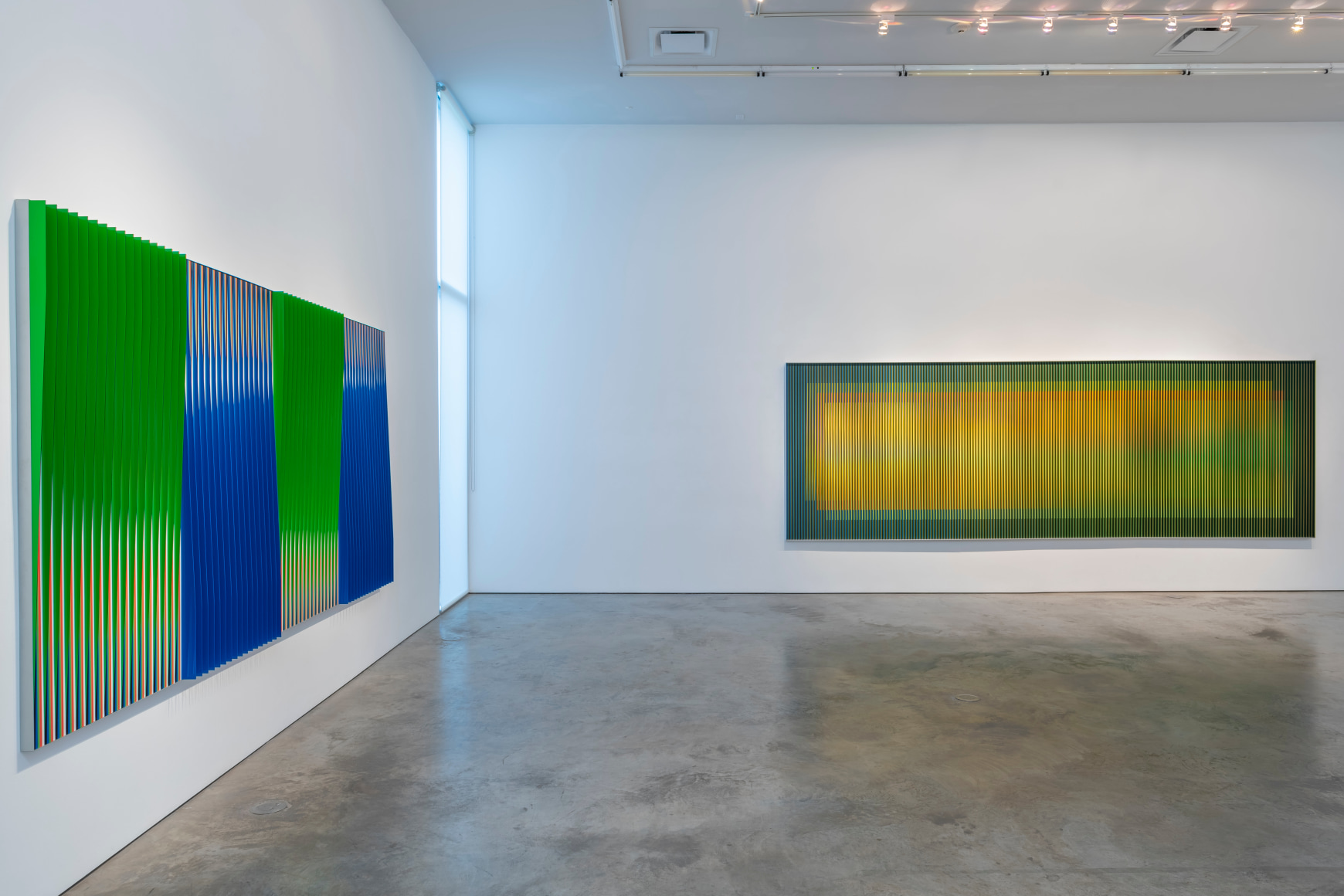 Installation view of&nbsp;Carlos Cruz-Diez: A Legacy in Color, 2023, Sicardi | Ayers | Bacino. Photo by Anthony Rathbun.
