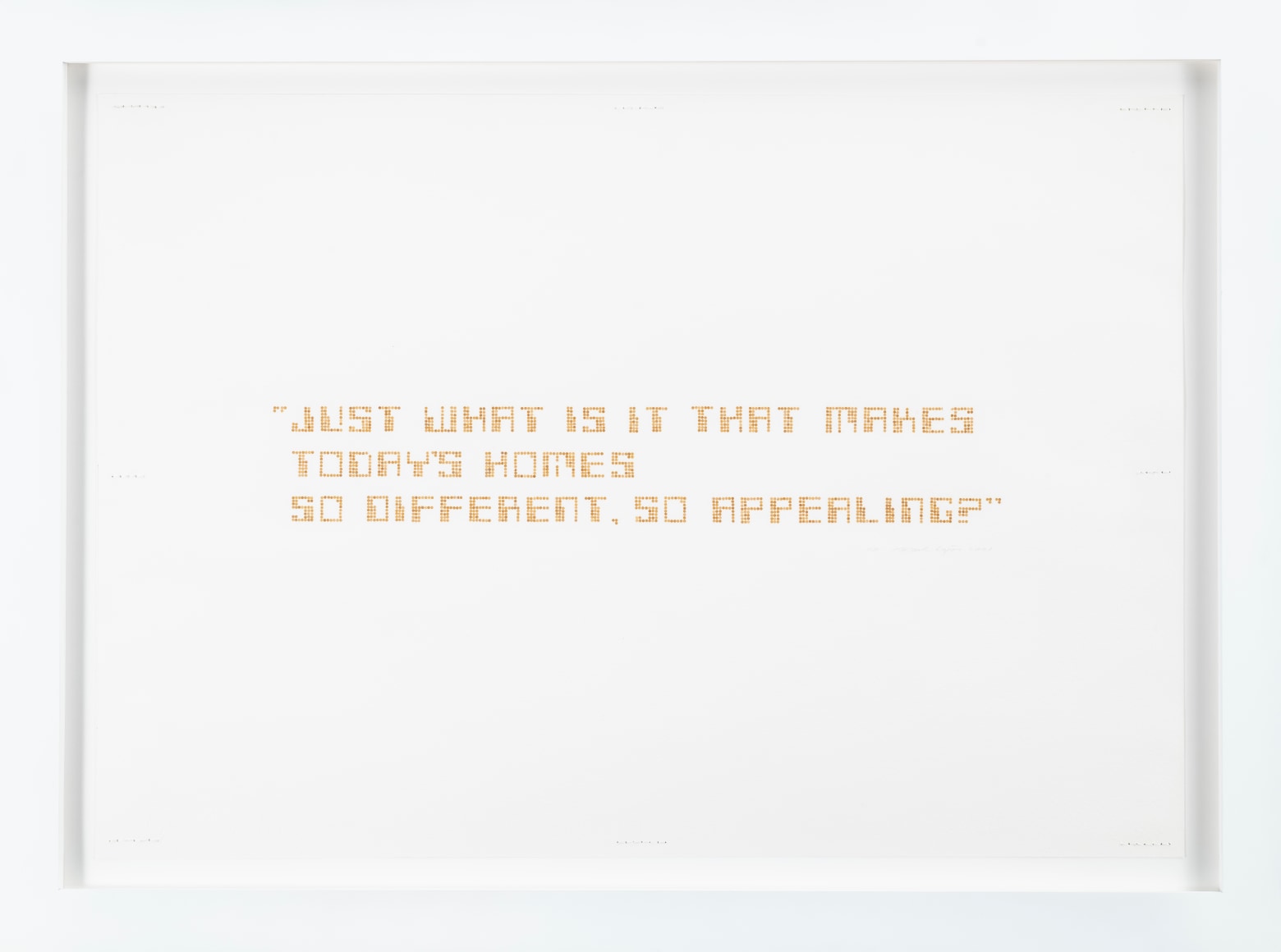 Miguel &Aacute;ngel Rojas, Nowadays (dibujo), ed. AP1 (Ed. of 3 + 2 AP), 2001. Coca leaves on paper,&nbsp;19 5/8 x 27 1/2 in. (50 x 70 cm.)