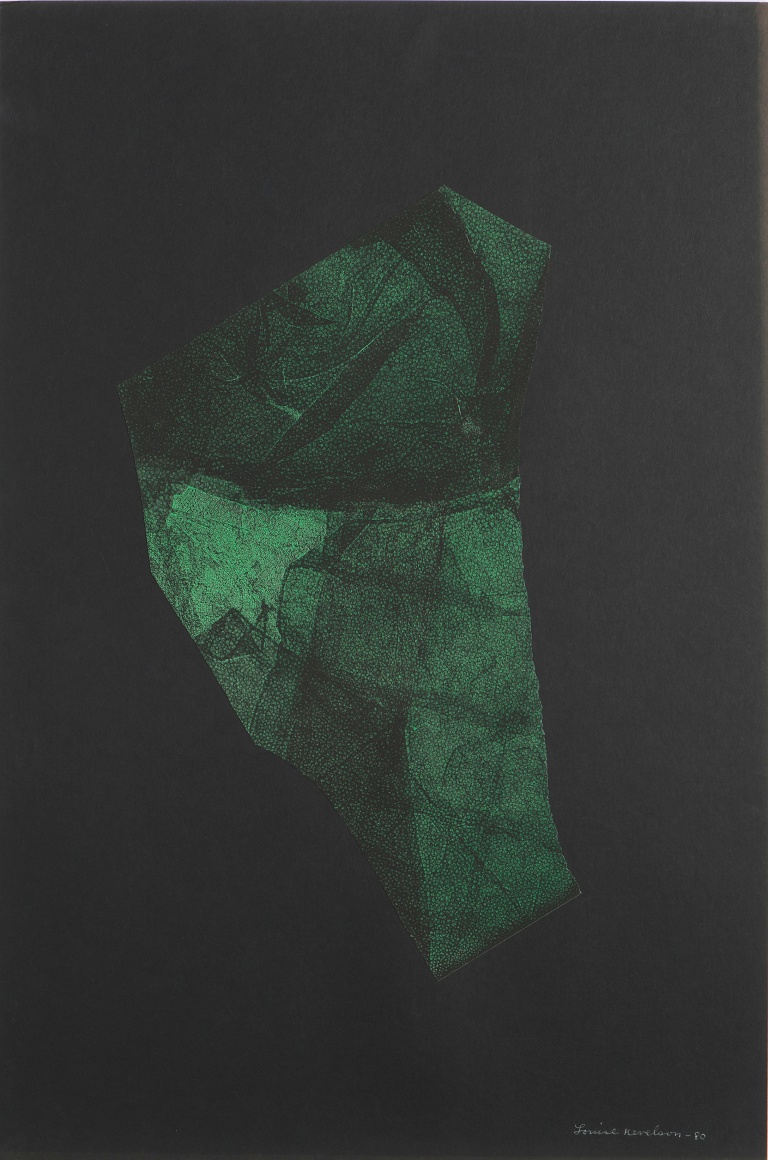 Louise Nevelson, Untitled, 1980, cardboard and lithograph collage on board, 29 15/16 x 20 1/16 in. &copy; 2025 Estate of Louise Nevelson / Artists Rights Society (ARS), New York