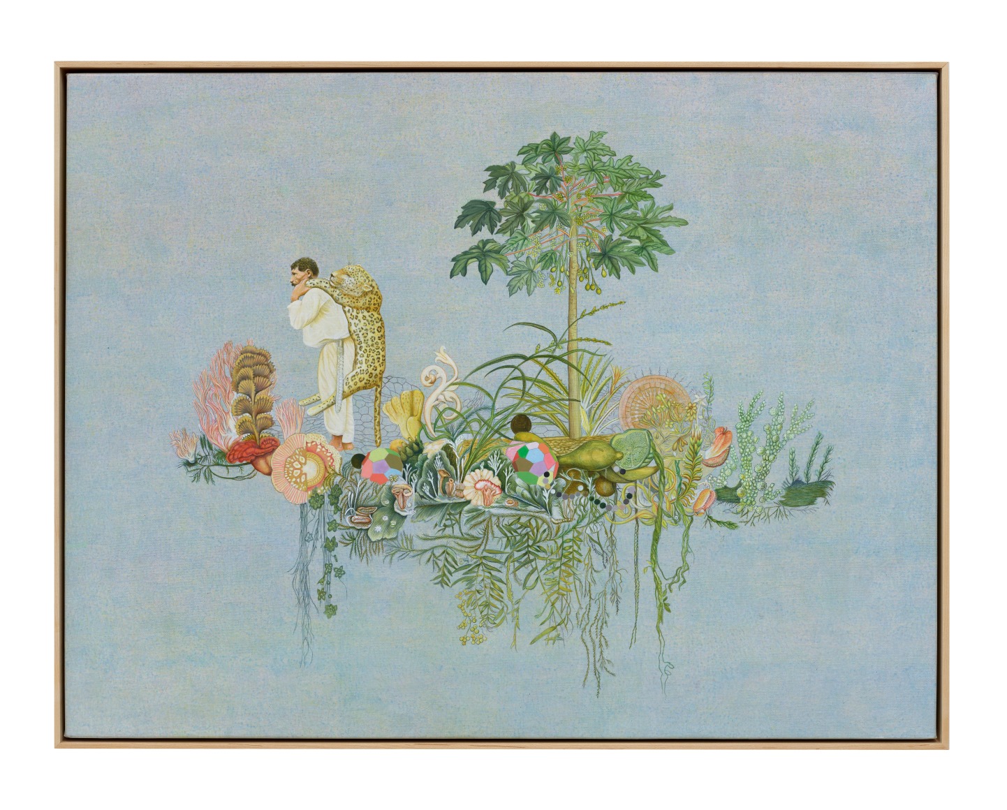 Rodrigo Facundo, Abatido, 2023. Acrylic on canvas, 25 5/8 x 33 1/2 in. (65 x 85 cm.)