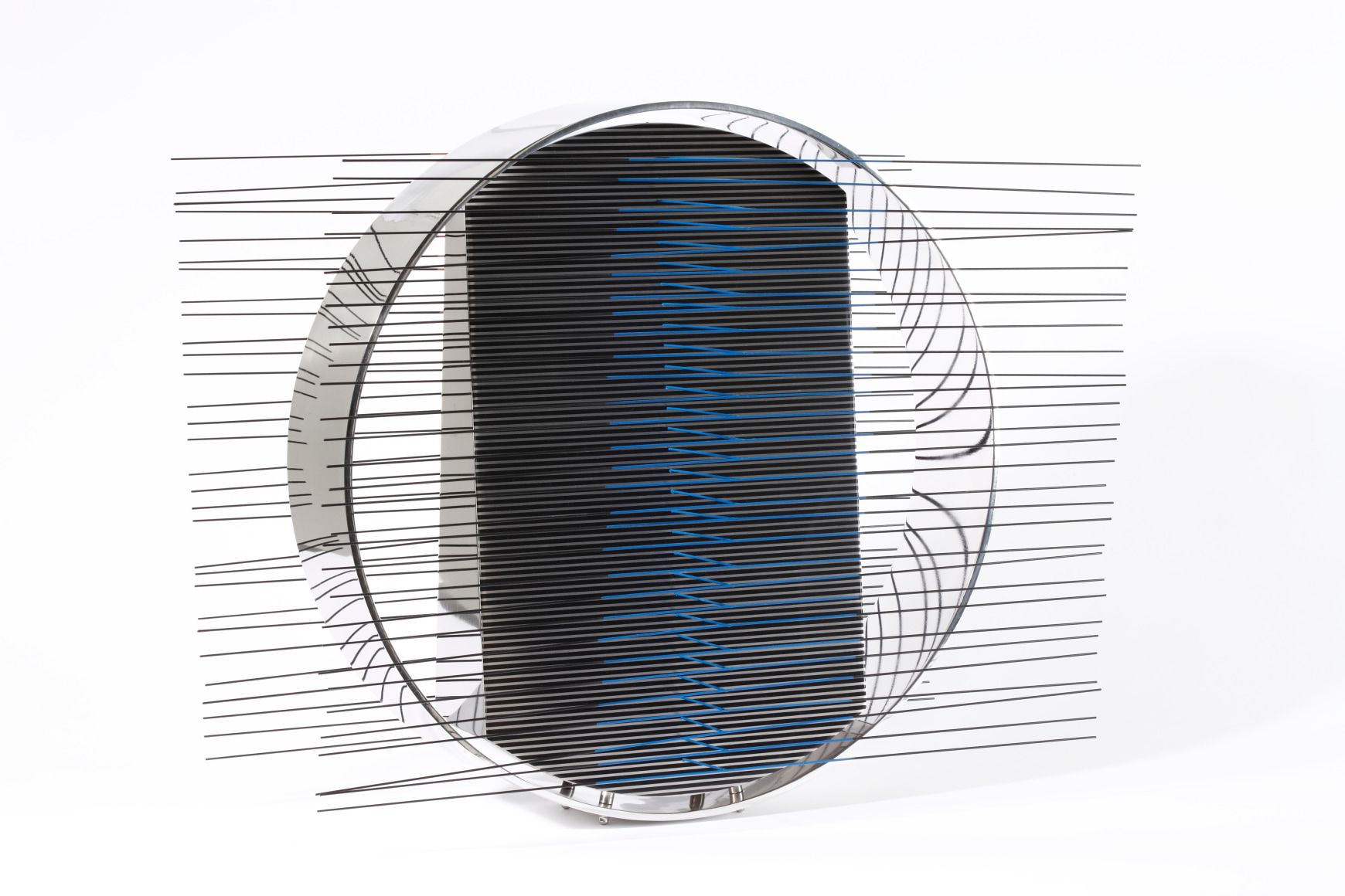 Jes&uacute;s Rafael Soto, Estela en el c&iacute;rculo, Edition Avila 2008, 58/75, 1975-2008. Serigraph on acrylic, wire,&nbsp;19 5/8 x 23 5/8 x 15 3/4 in. (49.8 x 60 x 40 cm.)