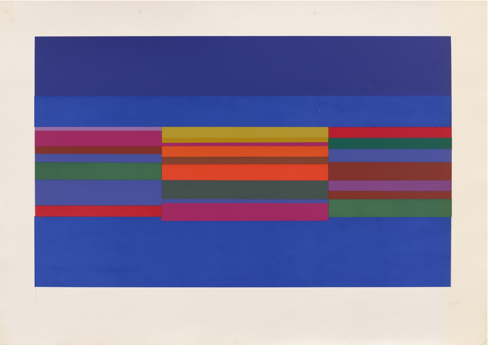 Mercedes Pardo, Untitled, Edition of 100, 1981.&nbsp;Serigraph on paper,&nbsp;27 9/16 x 39 5/16 in. (70 x 100 cm.)