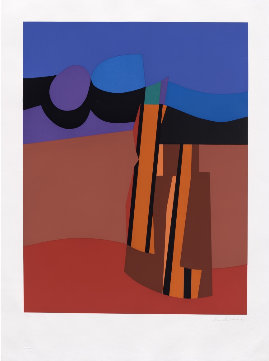 Mercedes Pardo, Untitled, Edition of 50, 1991.&nbsp;Serigraph on paper, 30 1/4 x 22 9/16 in. (76.8 x 57.3 cm.)