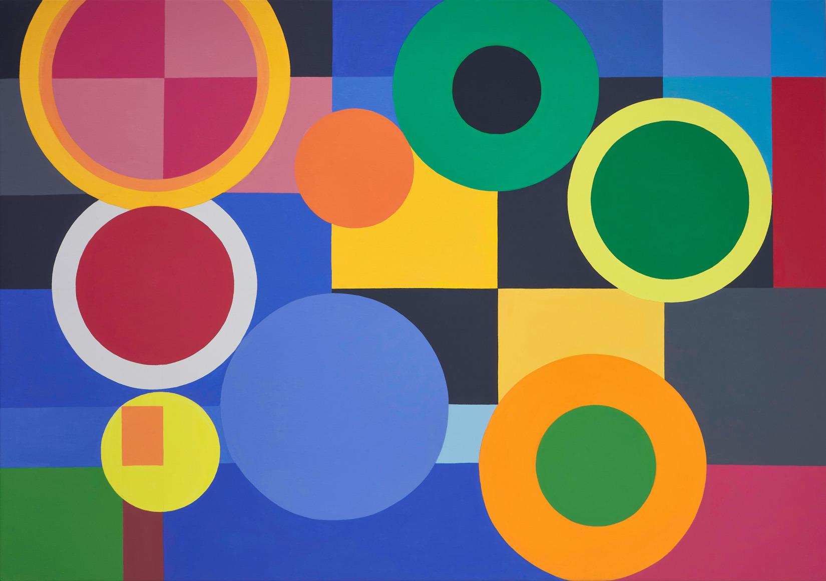 Graciela Hasper, Untitled, 2019. Acrylic on canvas, 36 9/16 x 53 1/8 in. (93 x 135 cm.)